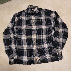VTG Viyella B. Altman & Co Mens L Large 16 1/2 Great Britain‎ Made Flannel Shirt
